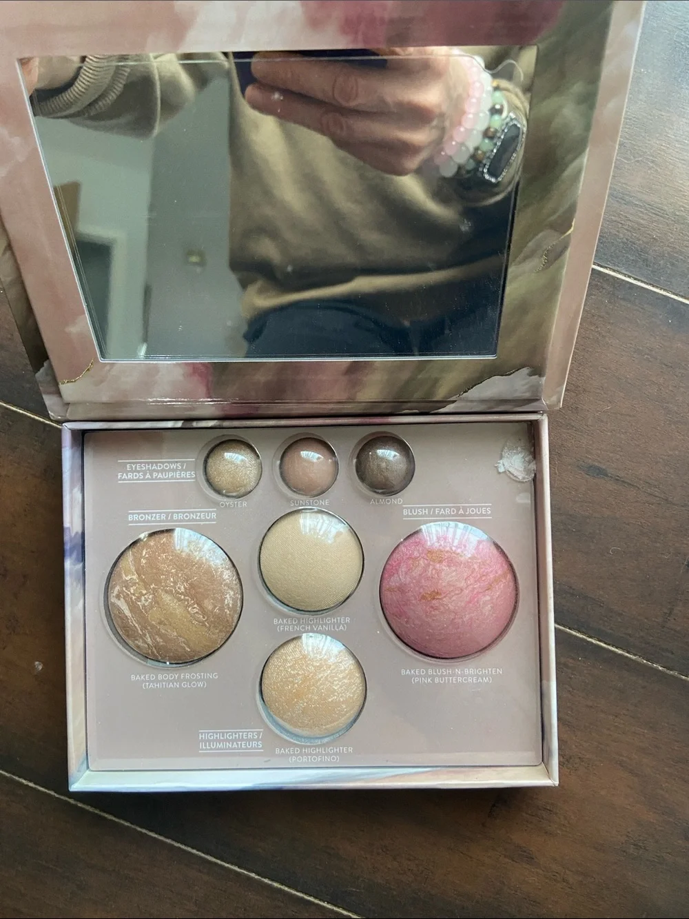Laura Geller 7-in-1 Face Palette — Pink, Champagne, Bronze, Taupe